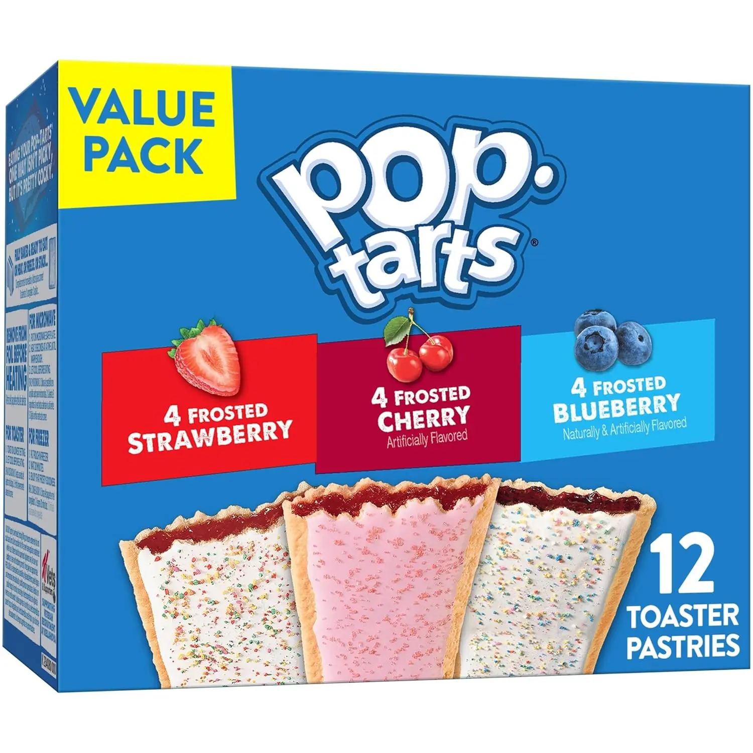 Pop-Tarts Variety Pack (12pcs) – Easy Breakfast Snack, Sweet Toaster Pastries for Kids & On-the-Go Energy