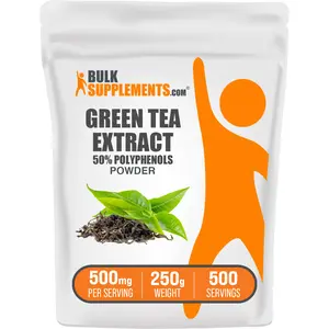BulkSupplements - Green Tea Extract 50% Polyphenols Powder - Antioxidants - Healthy Skin - 100g-1kg - 500mg per Serving BulkSupplements - Green Tea Extract 50% Polyphenols Powder - Antioxidants - Healthy Skin - 100g-1kg - 500mg per Serving