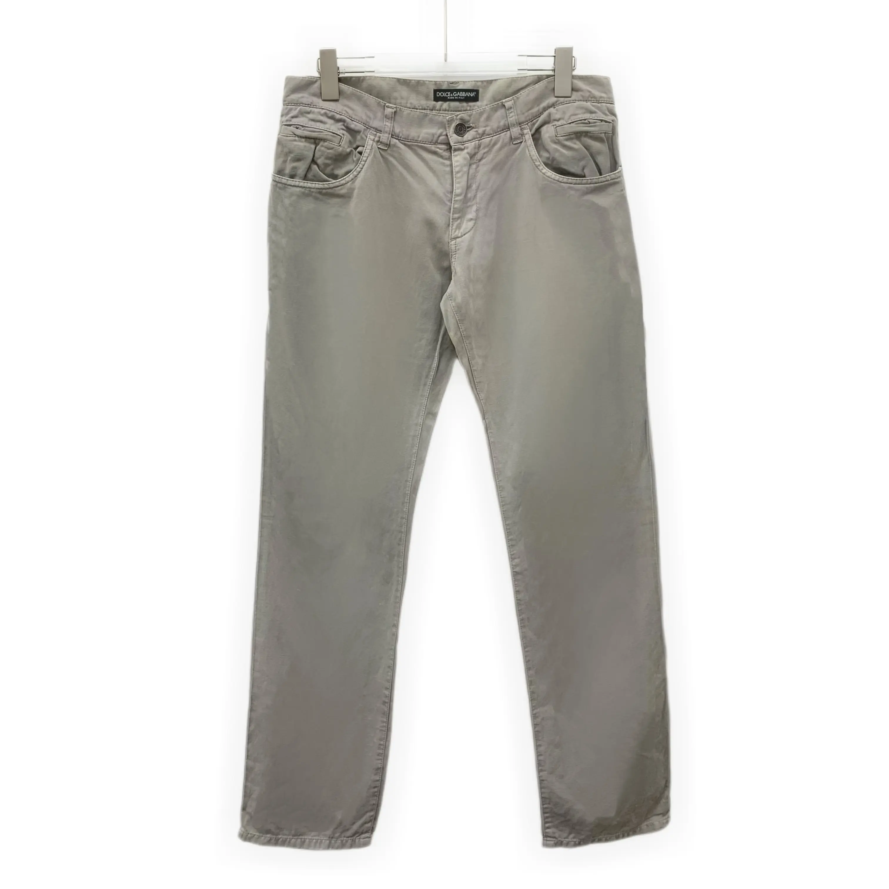 RDLT - Dolce Gabbana Grey Cotton Casual Pants Size 46