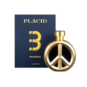 BHARARA Placid Men's EDP Spray - 3.4 Fl Oz/100 ML Single Item, Aromatic Bergamot & Citrus Woody Spicy Fragrance Blend with Refined Scents, Premium Men's Fragrance