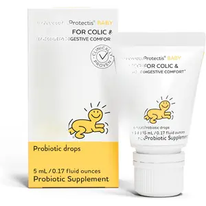 Protectis  Probiotic Drops |  Essentials for Colic & Gas  | Safe for  | Ease Crying, Fussing, Colic, Gas, Spit-ups & Constipation | No Dairy, Soy & Gluten | 5mL
