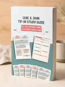 Luke & John Chapter-by-Chapter Tip-In Bible Study Guide: Cut-Out Reference Cards with Chapter Reflections (Complete Chapter-by-Chapter Tip-In Bible Study Series)