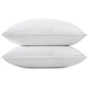 Grey Goose  Down Pillow for Sleeping(2 Pack)-  Size(20IN36IN), Goose &Down Filling,  Cotton Cover,  Down Proof, Machine Wash, White