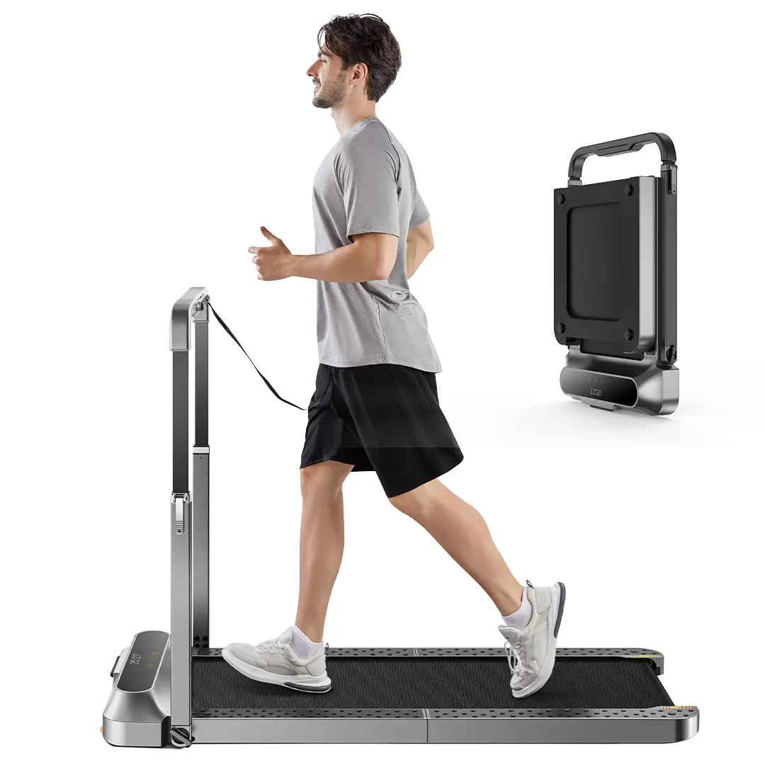 WalkingPad R2 2-in-1 Walk & Run Collapsible Under-Desk Walking Pad Treadmill, Sturdy Slim Profile Compact Portable for Home Office Standing Desk Cardio, 7.4 mph Max Speed, LED Display, App Control for Workout Goals