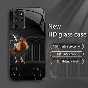 Suitable for [Galaxy S20+] New high-end glass mobile phone case New business simple electroplated glass mobile phone case Affordable anti-fall and anti-fingerprint 995