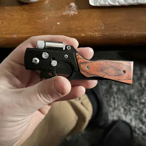 Portable folding knife, suitable for camping, barbecue, fishing, hiking, pocket clip, safety lock, Valentine's Day, Christmas, Halloween gift for male friends.