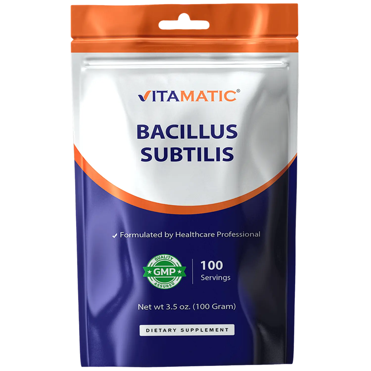 Vitamatic Bacillus Subtilis Pure Powder Probiotic Powder - Gut Health - 100 Gram - 100 Servings