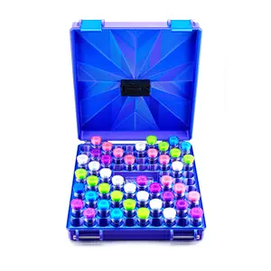 TempView 104-Slot 3 ml Bulk Vial Case with Built-In Temperature & Humidity Sensor | Hard-Shell Storage Organizer