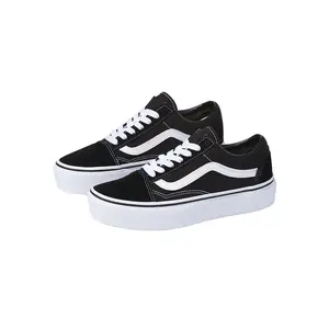 VANS Old Skool Platform, Women's Classic Casual Trainer - Stylish Black Shoe, Comfortable Footwear Sneaker