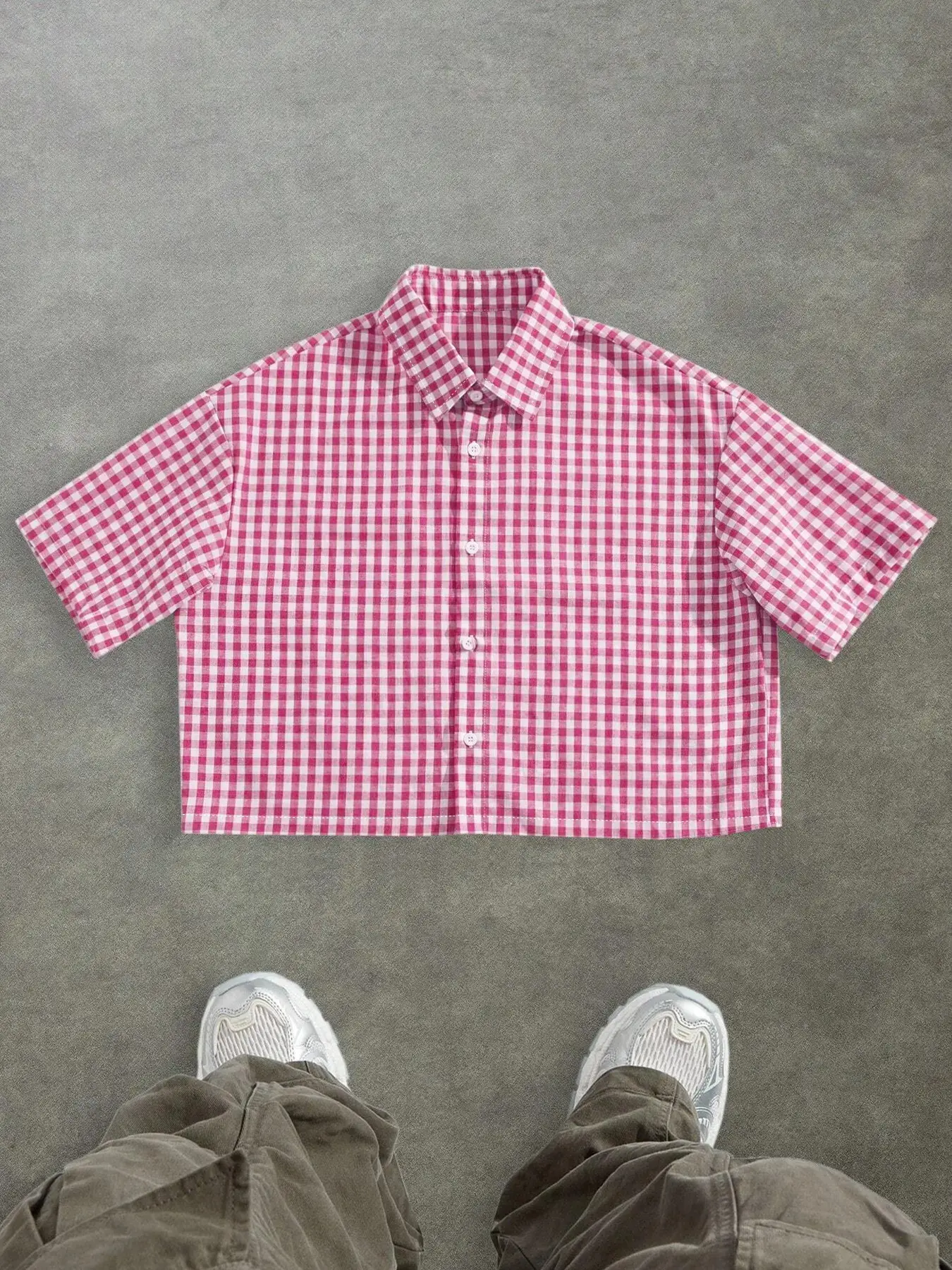 Men's Plaid Short Sleeve Fitted Shirt, Casual Summer Top, Essential Daily Wear, College Style, Perfect for Outdoor Activities