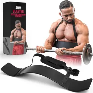 Arm Blaster for Biceps and Triceps - Heavy Duty Aluminum, Soft Neck Padding & Adjustable Straps - Bicep Curl Support for Isolation & Strength Training - Biceps Workout Equipment for Men