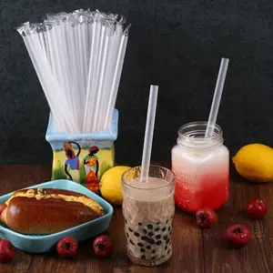 Transparent Disposable Straws, 100pcs/pack Clear Straws, Long Straws for Restaurant and Home Party, Drinking Straws for Home Kitchen, Home Bar Accessories, Utensils