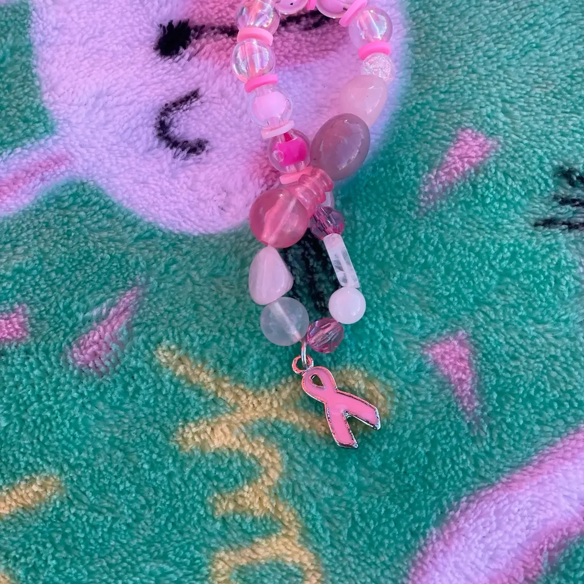 Breast cancer awareness bracelet Plastic