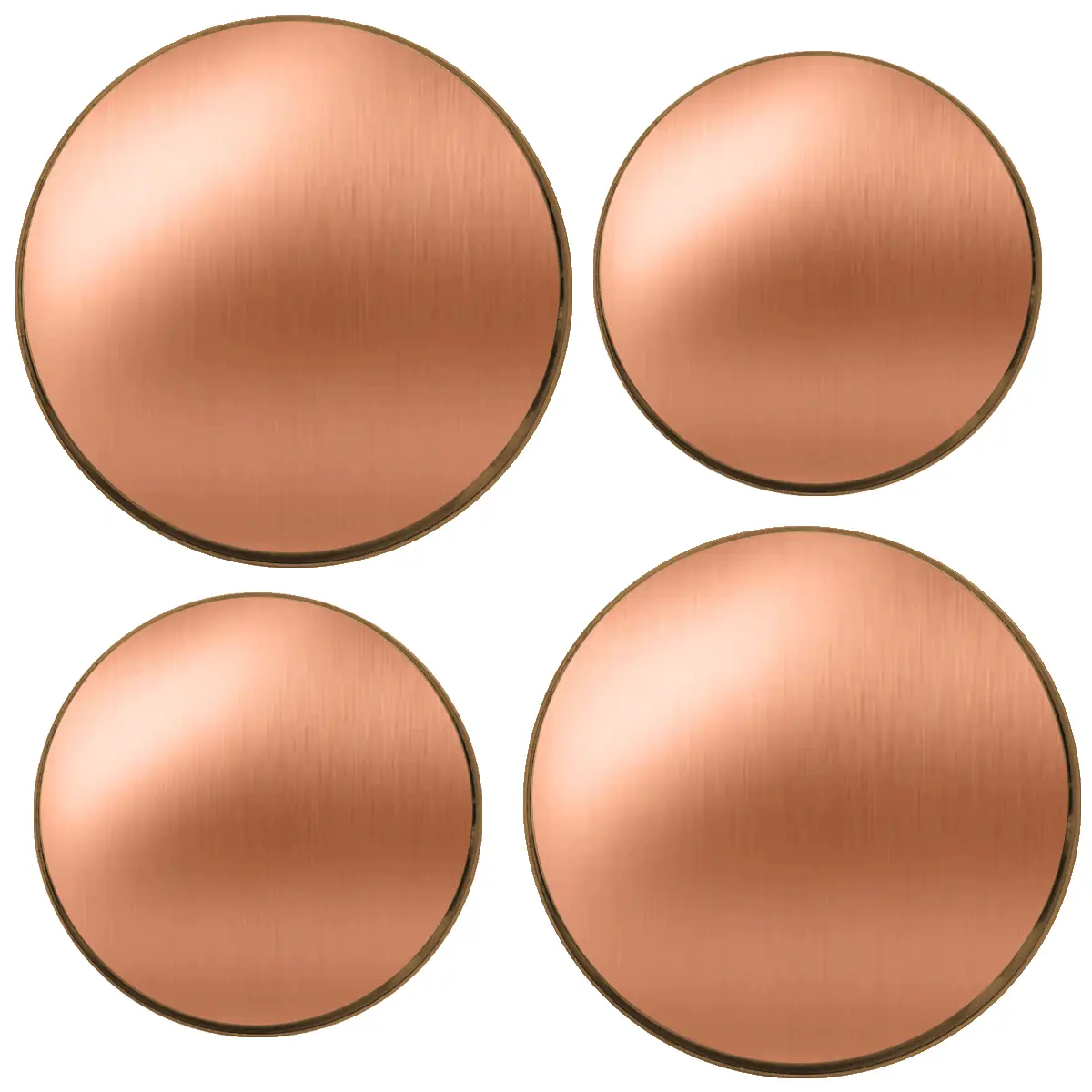 212 MAIN Durable Metal Tin Stove Plate Covers - 4 Copper Electric Stove Accessories for Burner Coverage, Clean and Organized Look, Enhancing Kitchen Appliance Appearance, Clean Look, Cover Burners
