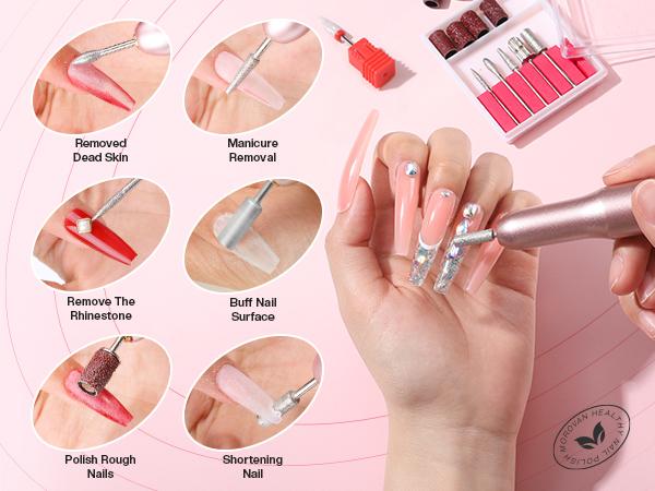 MOROVAN Blossom Series Acrylic Nail Kit: Everything You Need for Professional Nails, with Nail Charms for Beginners & Complete Supplies