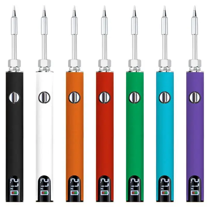 510 Portable USB Soldering Iron| 650mAh Rechargeable Digital Display Welding Pen| Adjustable Temp for Electronics Repair & DIY components | Professional Soldering Pen