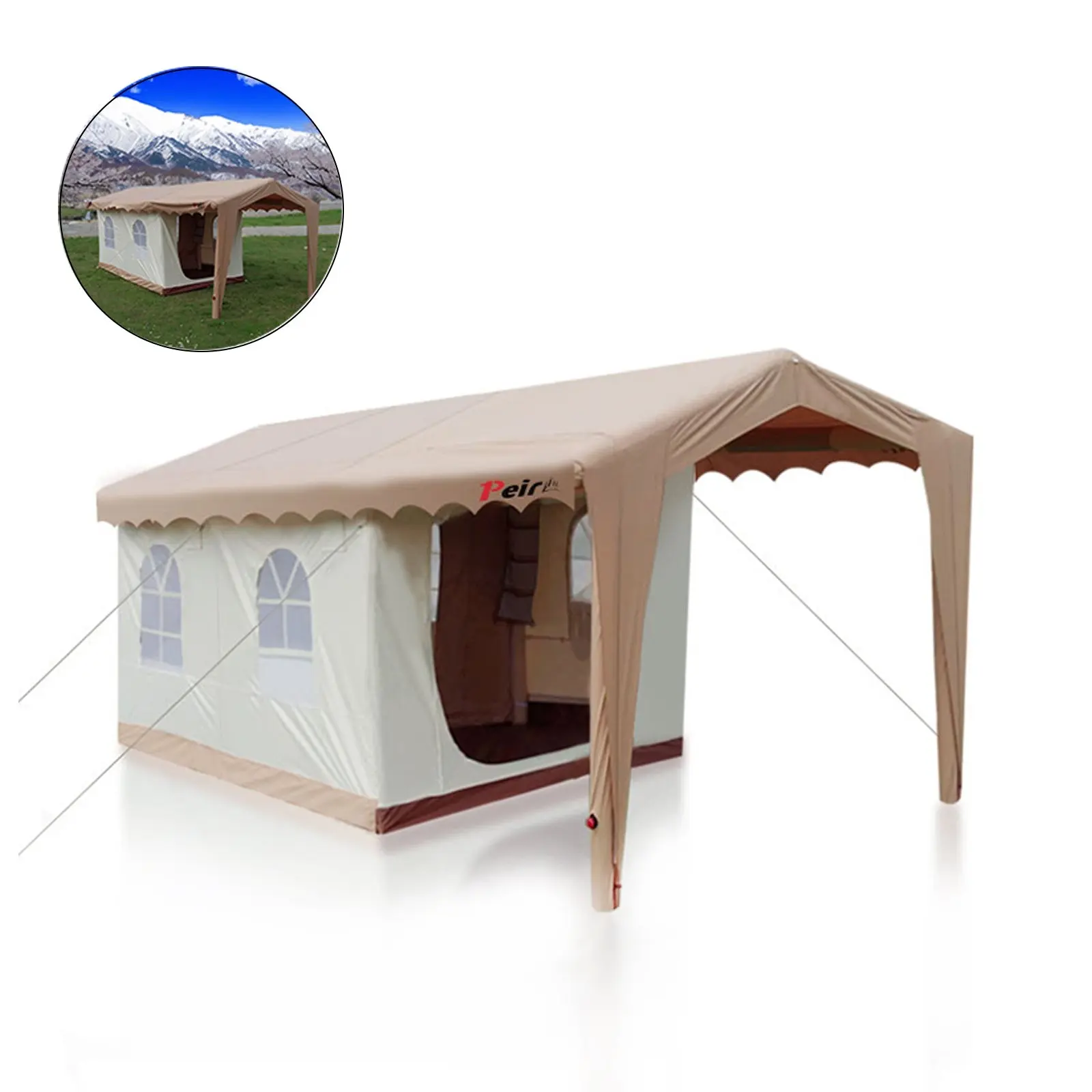Peirhw Inflatable Tent House for Adults – Large Easy Setup Air Tent for Camping & Glamping