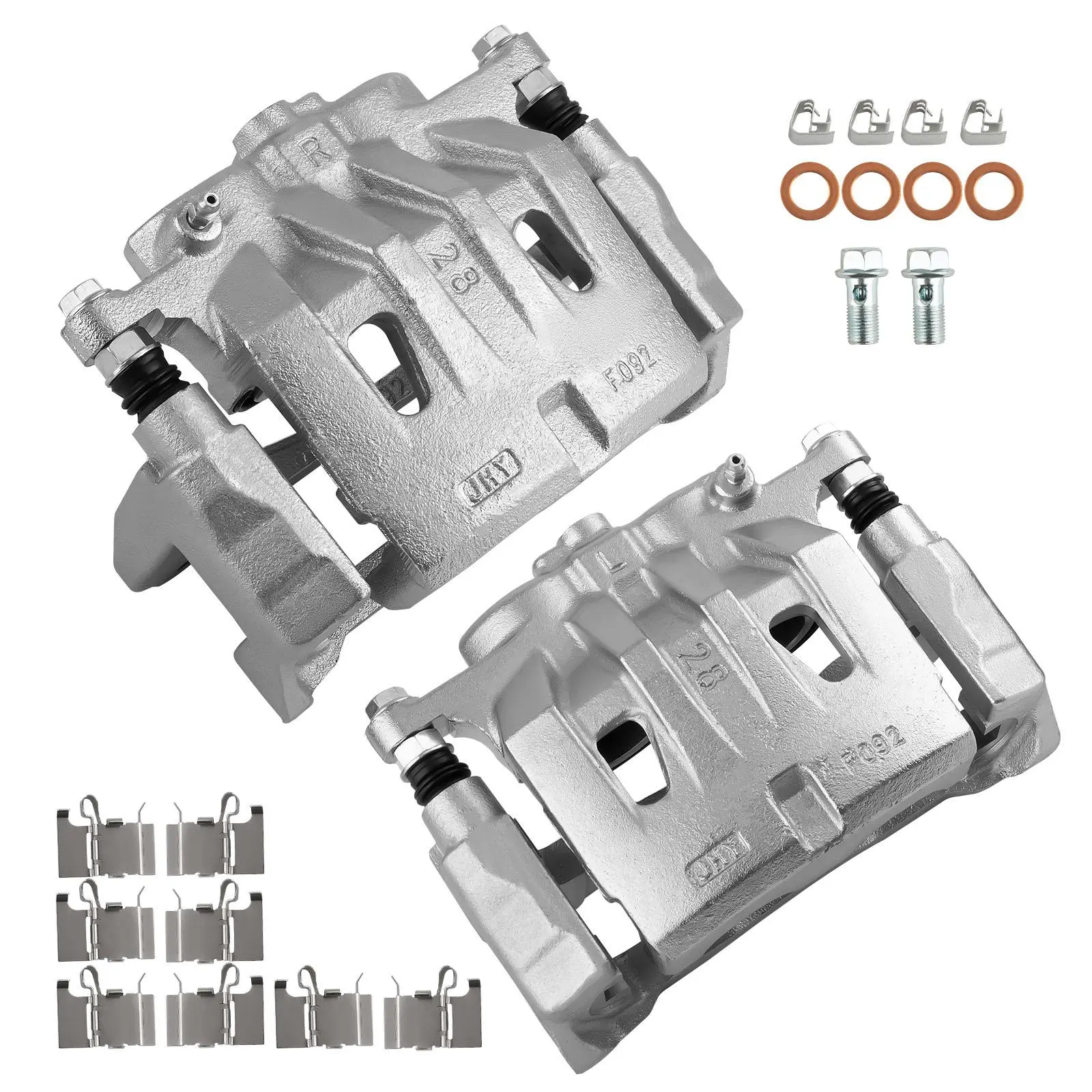 MAXPEEDINGRODS Front Left Brake Caliper with Bleeder Port, Brake Piston, Inlet Port Compatible with Toyota Highlander 2010-2019, Sienna, Lexus RX350, 450h