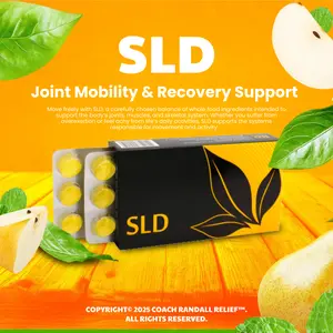 CoachRandallRelief LLC Natural Antioxidants Herbal Blend Slide (SLD) Drops, Edible Dietary Supplement with Antioxidants Vitamins & Turmeric Vitamins for Joint & Mobility Support, Fitness Use, Antioxidants Vitamins Supplements, Turmeric Vitamins Supplement
