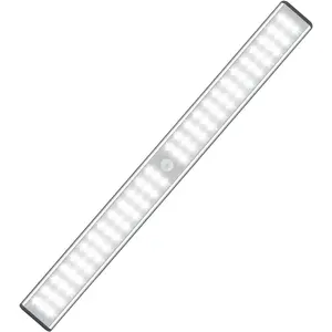 Super Bright Rechargeable Closet Lights 78 LED Motion Sensor Night Lighting for Kitchen Cabinet,Under Counter.Built-in 2500mAh Battery Powered. Cordless Magnetic Lamp Stick on Anywhere