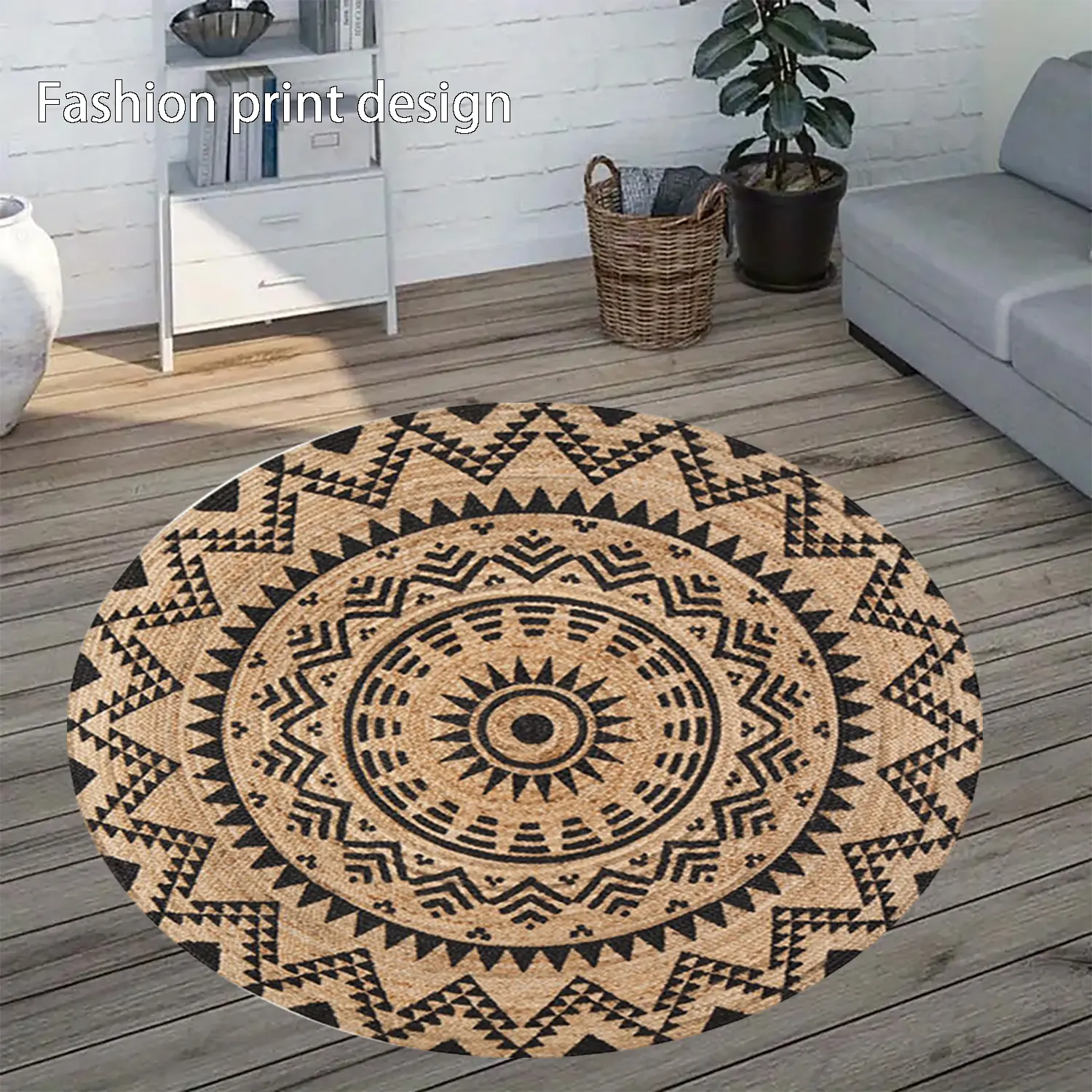 1 floor mat, Geometric graphic rug, Geometric Pattern Rug, Home Decor Rugs, suitable for bedroom bedside decoration, living room home decoration, balcony decoration, hotel decoration, New Year holiday decoration, Valentine's Day decoration