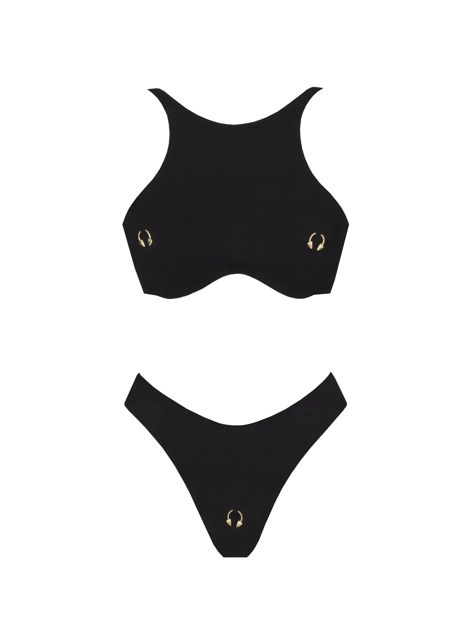 2026 new women’s two-piece bikini swimsuit set, fashionable casual vacation hoop bikini, casual beach set swimwear for pool parties