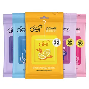 Godrej Aer Power Pocket, Hanging Air Freshener, Assorted Pack of 5