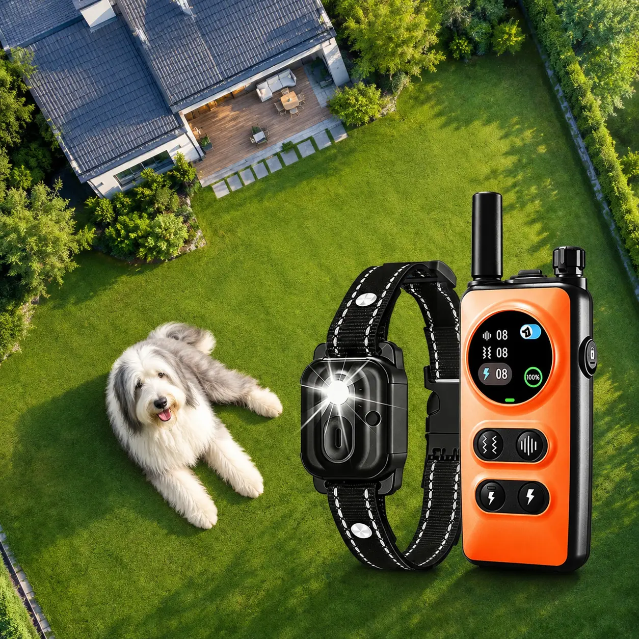Dog Shock Collar with Remote Control (2026 Model) - 4 Training Modes (Static Shock, Beep, Vibration, Light), Compact, Waterproof Rechargeable, 3300 ft Coverage, Chew Resistant e-Collar for All Sizes (Up to 130lb) Dogs, 1-16 Vibe Cues, Lanyard Carry