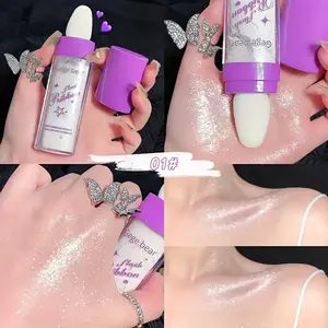 Fairy Dust Highlighting Powder - Glitter Powder Highlighter Makeup Full Body Pearlescent Glitter For Face Eyes Lips Hair Body, Sparkling Summer Party Body Glitter Cosmetic