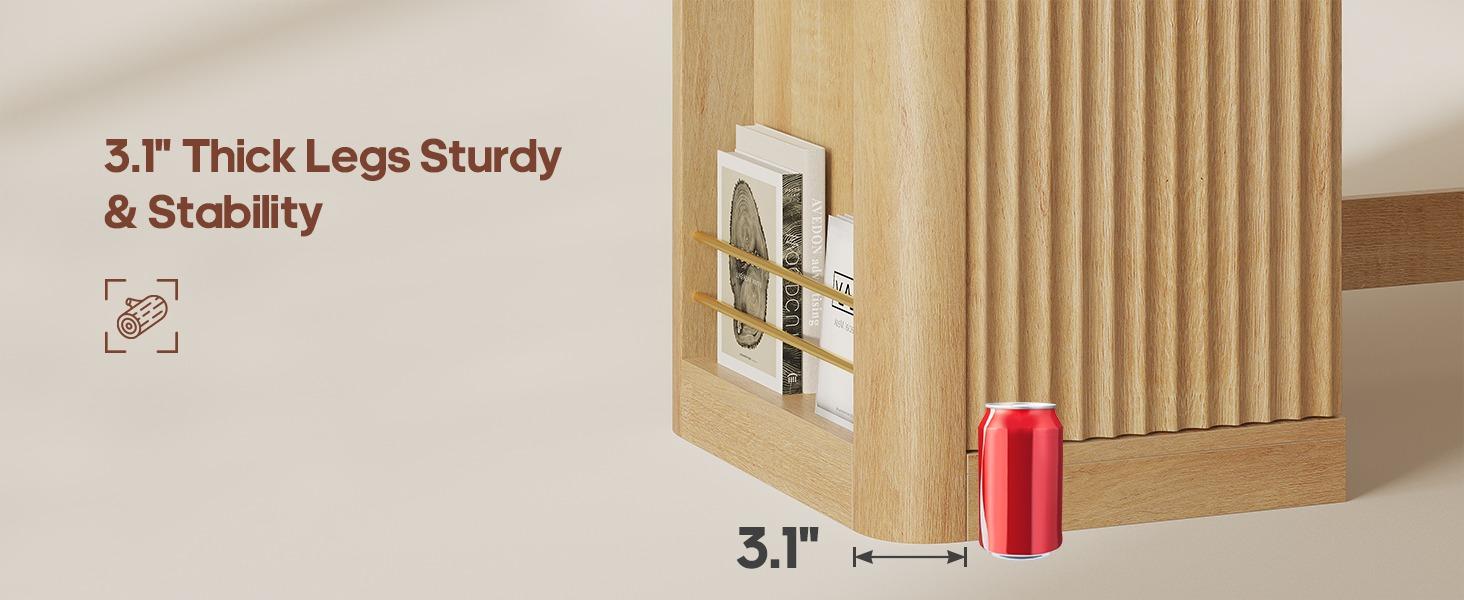 Sikaic 51.2" Fluted Makeup Vanity Desk with 30.3" Lighted Mirror, 5 Drawers, 6 Open Shelves & 2 Cabinets, Power Strip Included, Modern Oak Dressing Table with Solid Wood Legs for Bedroom Sikaic 51.2" Fluted Makeup Vanity Desk with 30.3" Lighted Mirror, 5 Drawers, 6 Open Shelves & 2 Cabinets, Power Strip Included, Modern Oak Dressing Table with Solid Wood Legs for Bedroom
