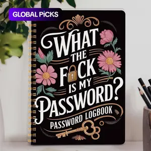 1 Count Simple Password Book, Planner Notebook, Minimalist Address and Password Manager with Website Password Quick Access, Username and Password Storage, Perfect for Home and Office Computer Logins, Great Holiday Gifts #GLOBAL PICKS