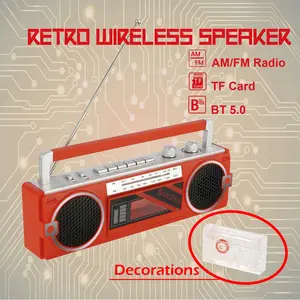 Vintage Recorder Speaker Mp3 Player Fm/am Radio, Retro Style Audio Device, Classic Design Sound System, Perfect for Nostalgic Music Lovers