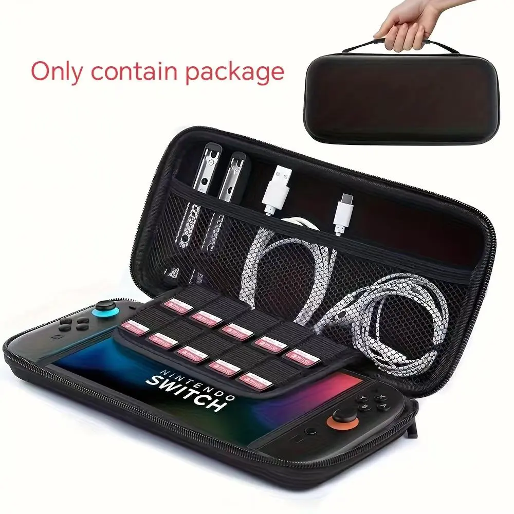Deluxe EVA Hard-Shell Carrying Case for Nintendo Switch 2 (2025) - Portable Travel Bag with 10 Game Case Slots, Accessory Compartments & Mesh Pocket for /Pro Controllers, Durable Protective Storage, Hardshell Design | Protective Interior Lining, Nintendo
