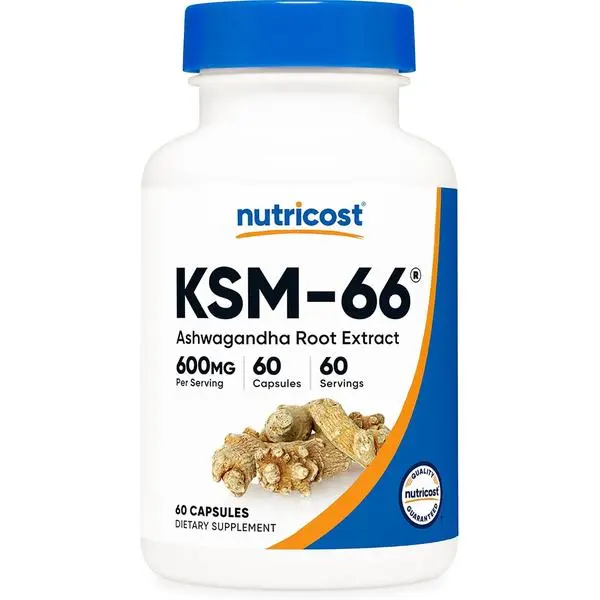 KSM-66 Ashwagandha Root Extract  60 Capsules