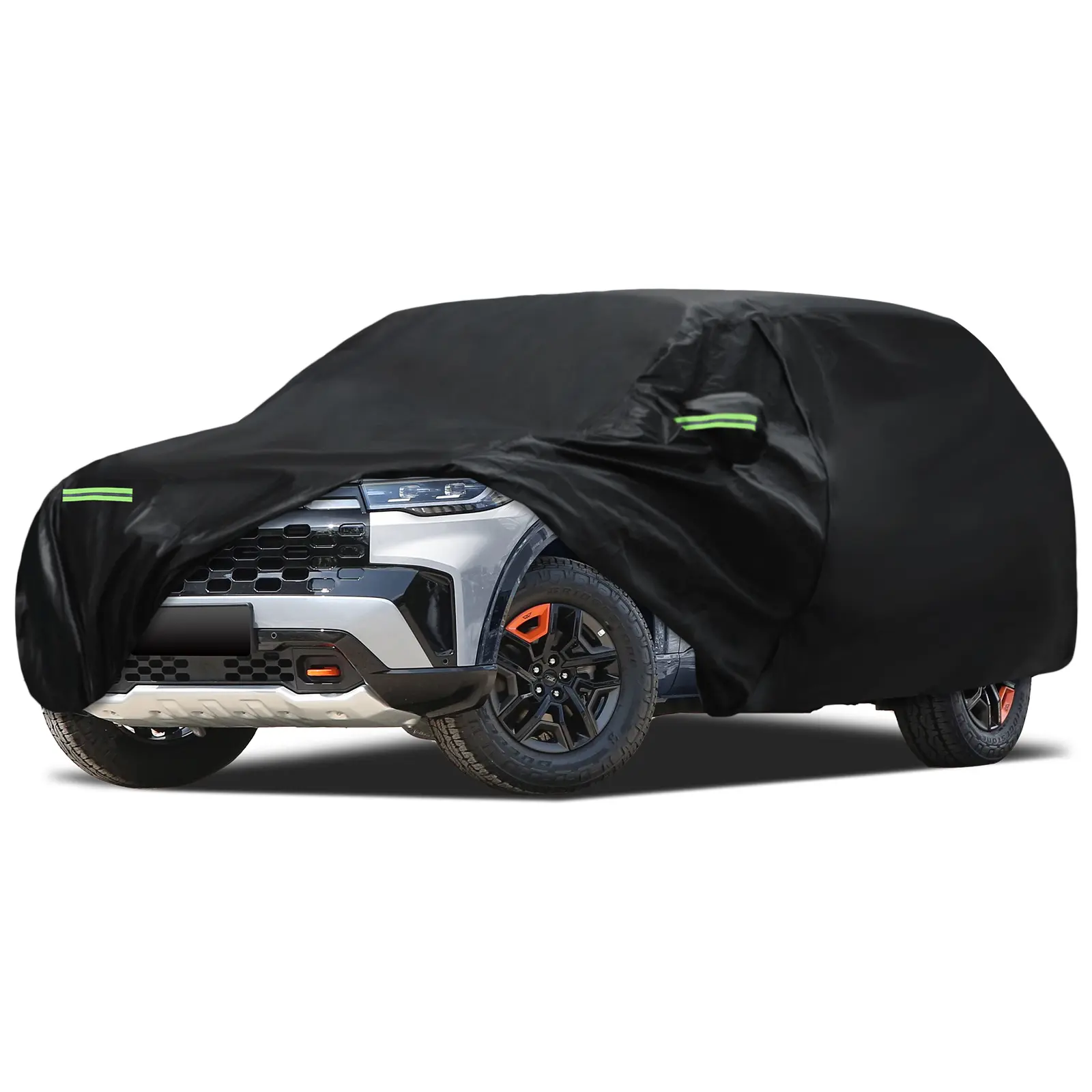 Car Cover Custom Fit for Ford Explorer 1995-2025, Migaven Waterproof Full Exterior Cover Sun Rain Protection with Door Zipper Black