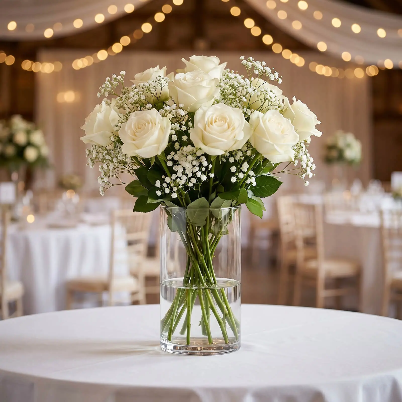6 Pack Clear Glass Cylinder Vases 6" Tall for Floating Candles, Bud Floral Arrangements & Low Centerpieces