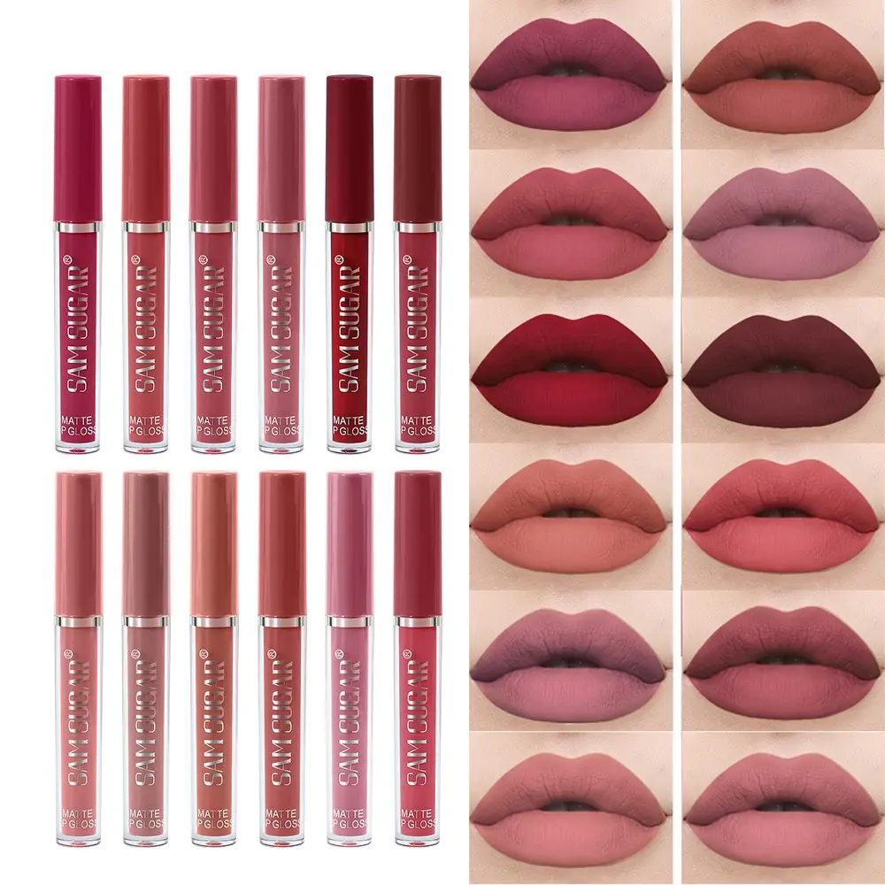 Matte Liquid Lipstick Set, Long-Lasting 24 Hours, Waterproof, Non-Sticky, Velvet Texture, Moisturizing, Hydrating, Moisture, Moisturize, Hydrate, Perfect for Parties and Daily Use, Lipgloss, Cosmetic, Makeup, Matte Lipsticks