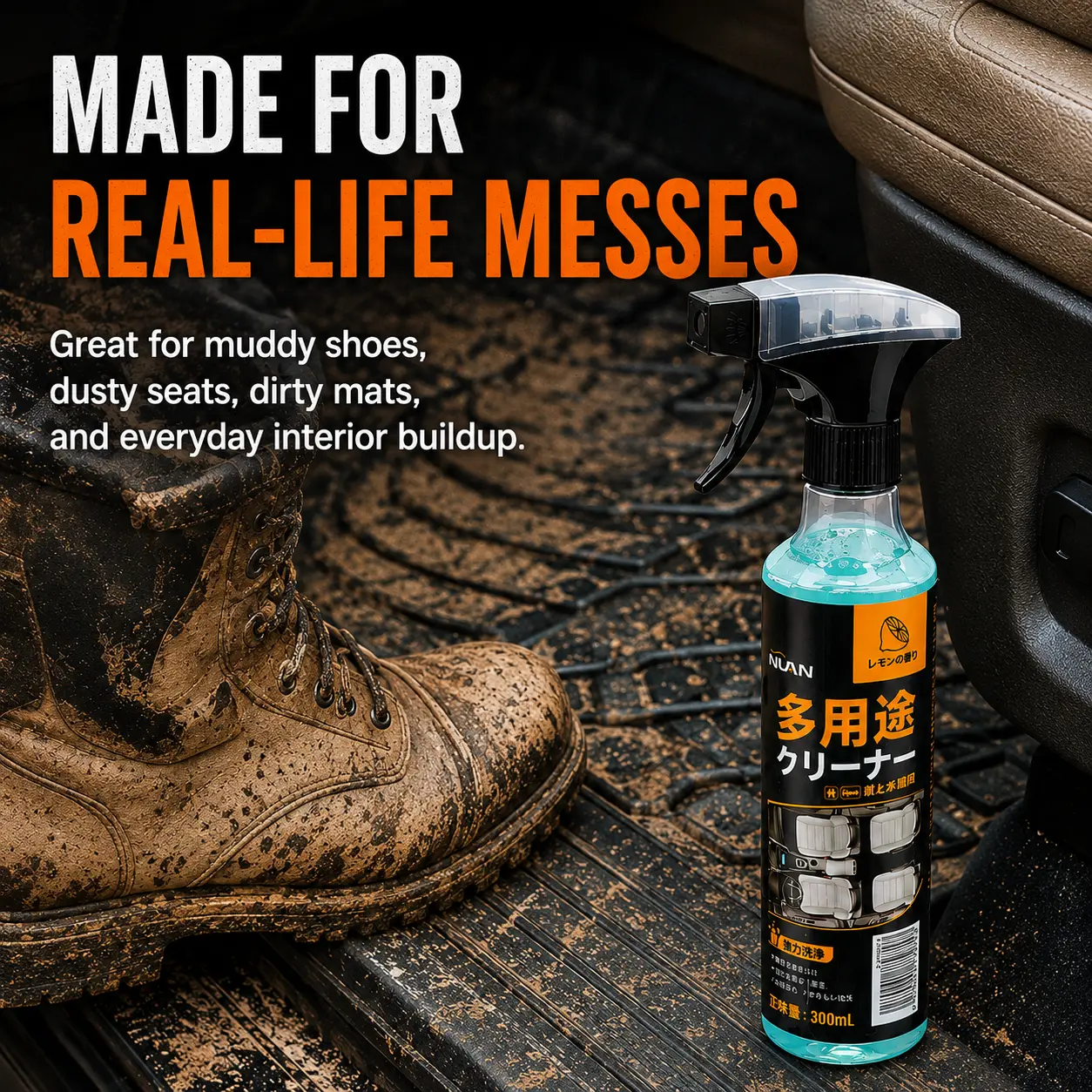 NUAN heavy duty degreaser all purpose degreaser for car and house all purpose cleaner all purpose degreaser Multipurpose Foam Cleaner Spray