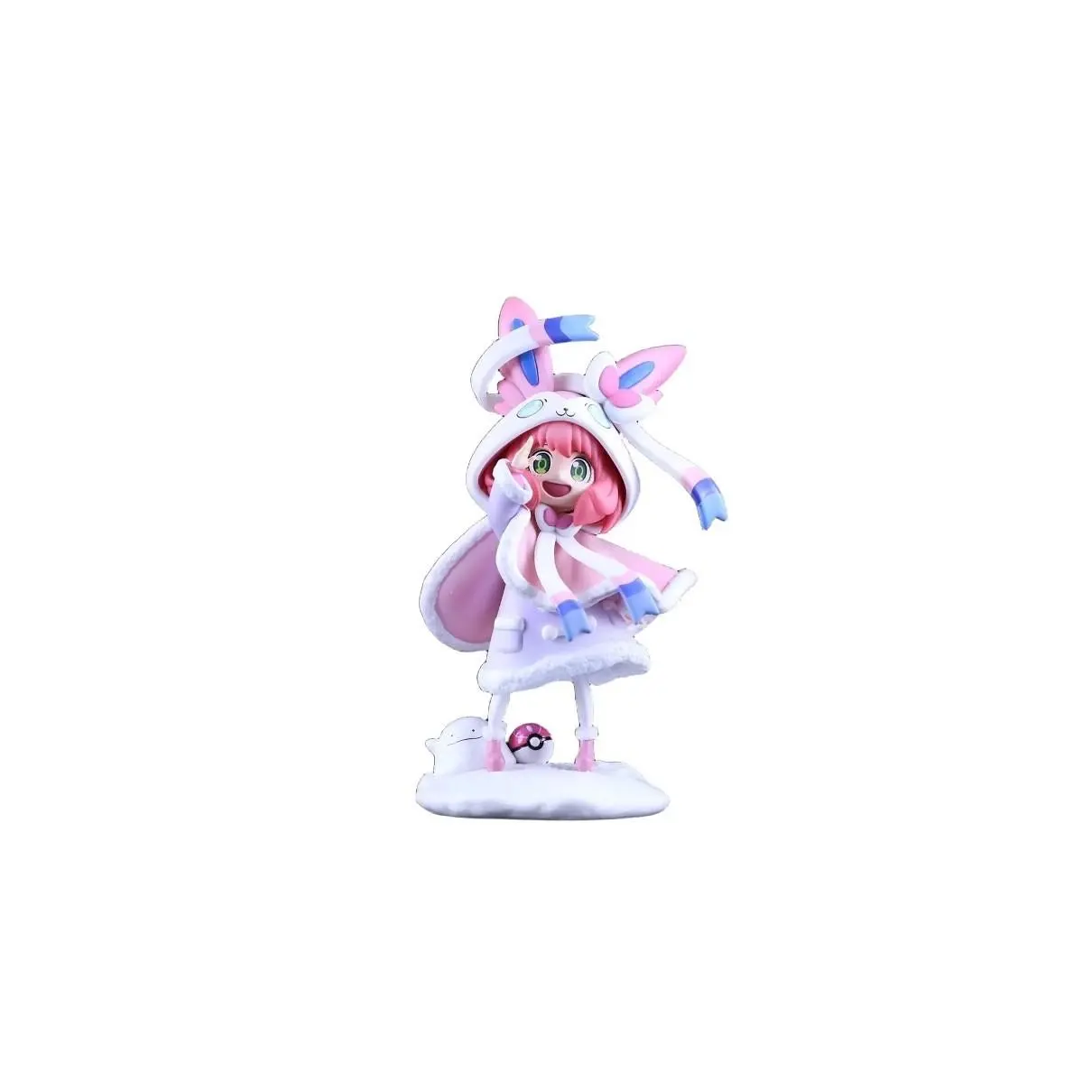 Pet Psychic Fairy Ibu Ania Handmade Figure, Cute Kawaii Figure, Anime Model Collectible, Dual Character Design, Perfect Gift for Fans