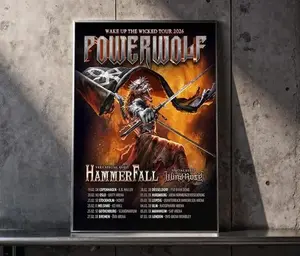Powerwolf Wake Up The Wicked Tour 2026 Schedule Poster