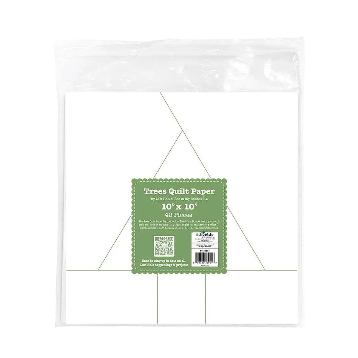 Riley Blake Designs Lori Holt 10" Tree Quilting Paper Pattern ST-36019