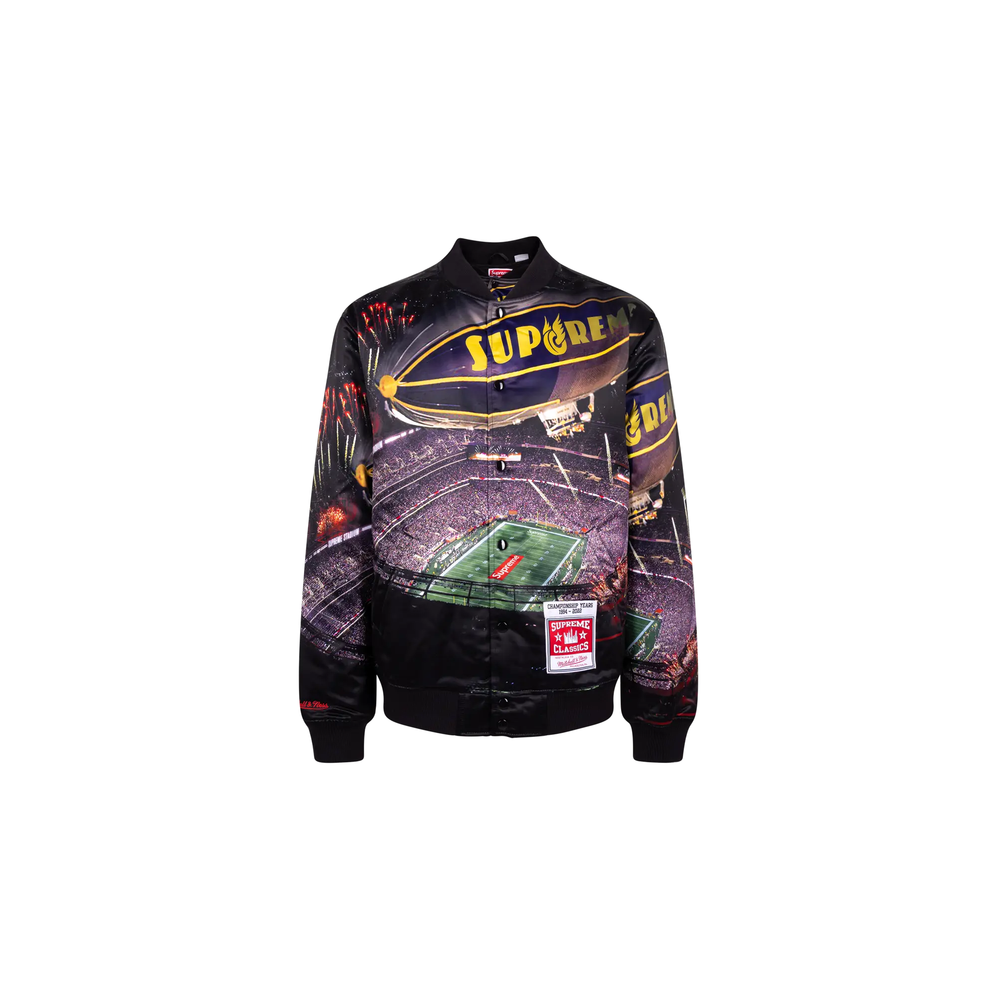 Mitchell & Ness Stadium Satin Varsity Jacket "SS22" SU12000