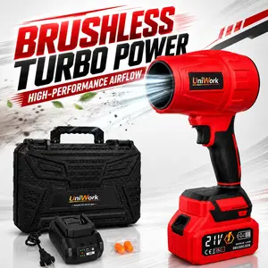 Brushless Cordless Leaf Blower Violent TurboFan,BrushlessPure Copper Motor Jet Fan With Battery,CordlessTurbo Super Power Air Duster, Car Drying after Wash, SnowRemoval fathersdaygift
