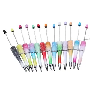 7 Pens Sugar Beadable Pens WHOLESALE BULK Beaded Ballpoint Pen 1.0mm Medium Suitable for DIY with Beads and Focals Ships from California Art Supplies Writing Instrument