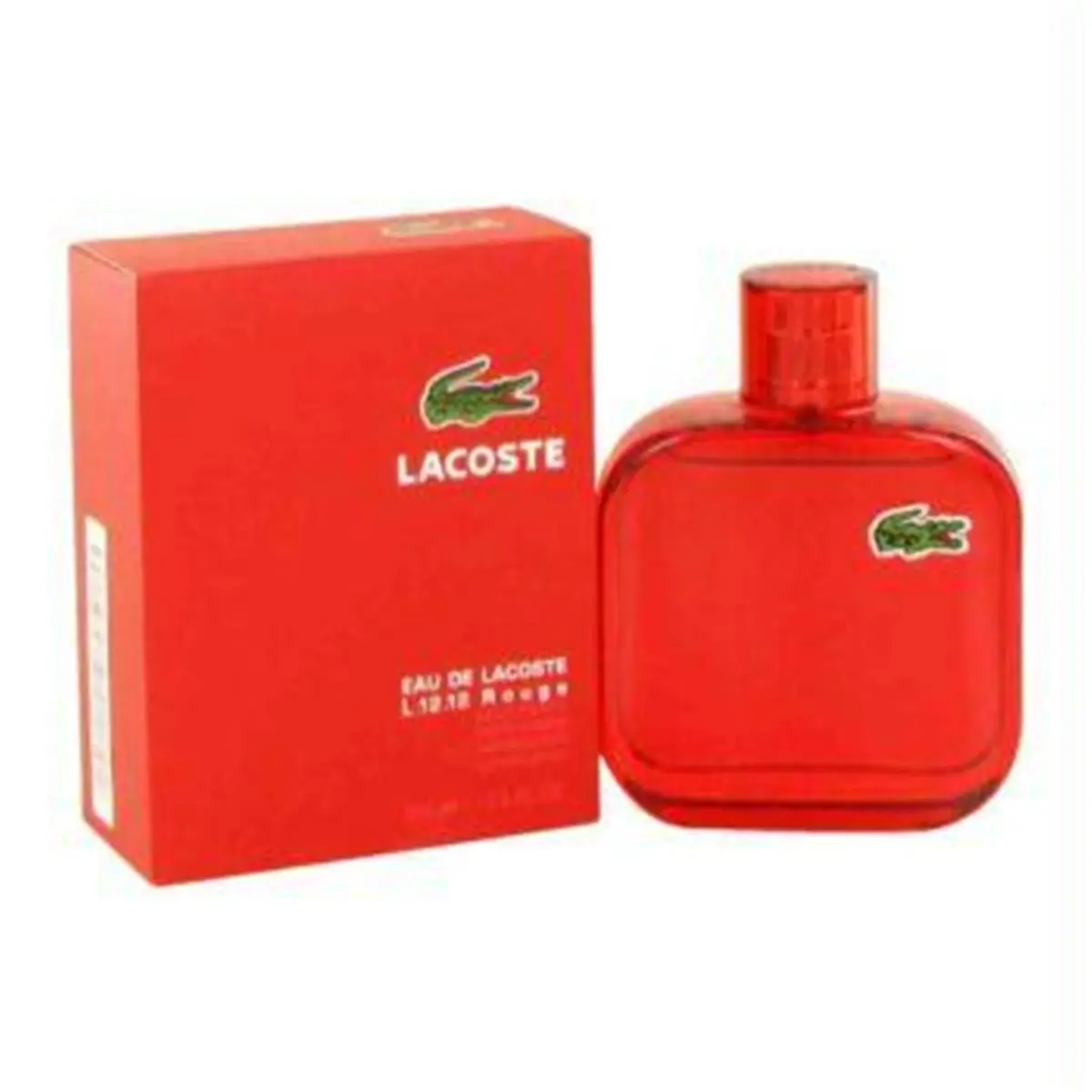 LACOSTE L.12.12 Rouge Eau de Toilette for Men, Aromatic Fragrance Cologne Spray, 3.3 fl oz Bottle, Male Wear, Edc, Eau De Toilette Men's Fragrance