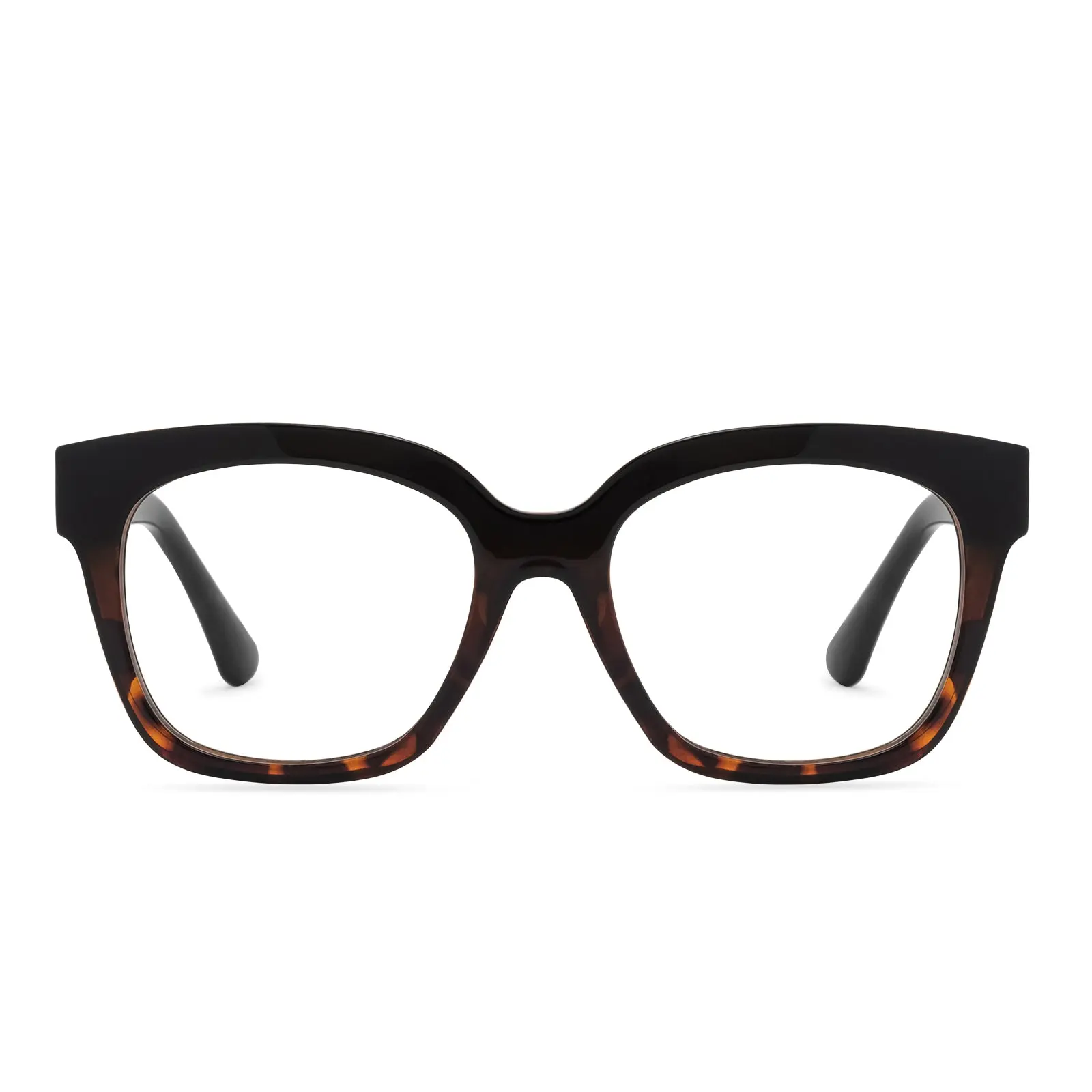 DIFF Ava Black Tortoise Blue Light Readers - Lightweight Chunky Style Frame