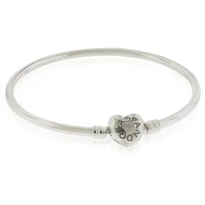 PANDORA Moments Silver Bangle Bracelet - 596268-17