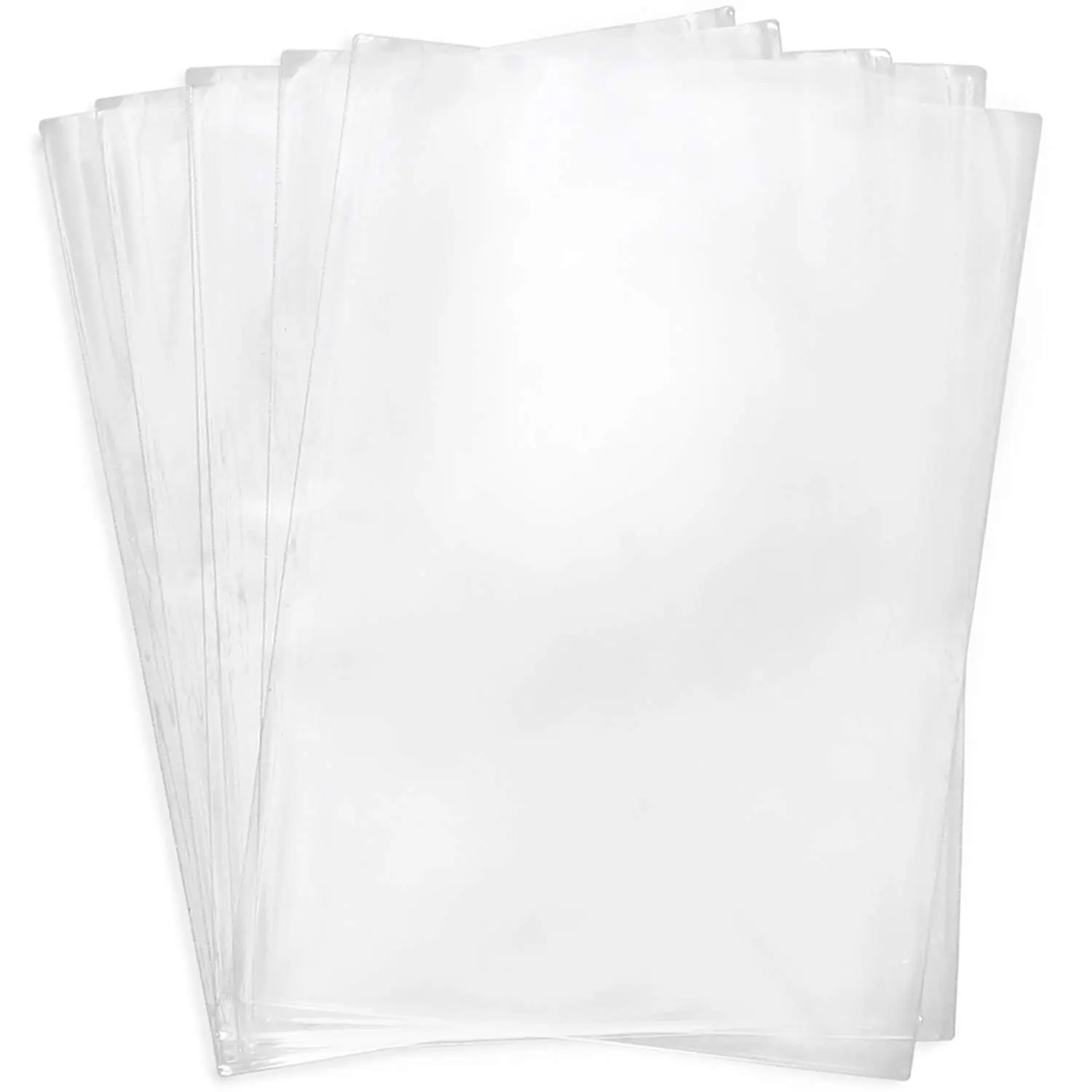 PVC Plastic Heat Shrink Wrap Bags - 100 Pcs 14x20 Inch Double Layer Thickness, High Shrinkage, Sturdy, Seals Tightly, Avoids Nicks & Dents, All Seasons for Office Gift Wrapping & Homemade DIY Projects