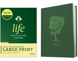 NLT Life Application Study Bible, Third Edition, Large Print (Red Letter, Hardcover) -- New Living Translation - Bible