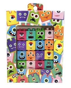 Monster Interlocking Erasers